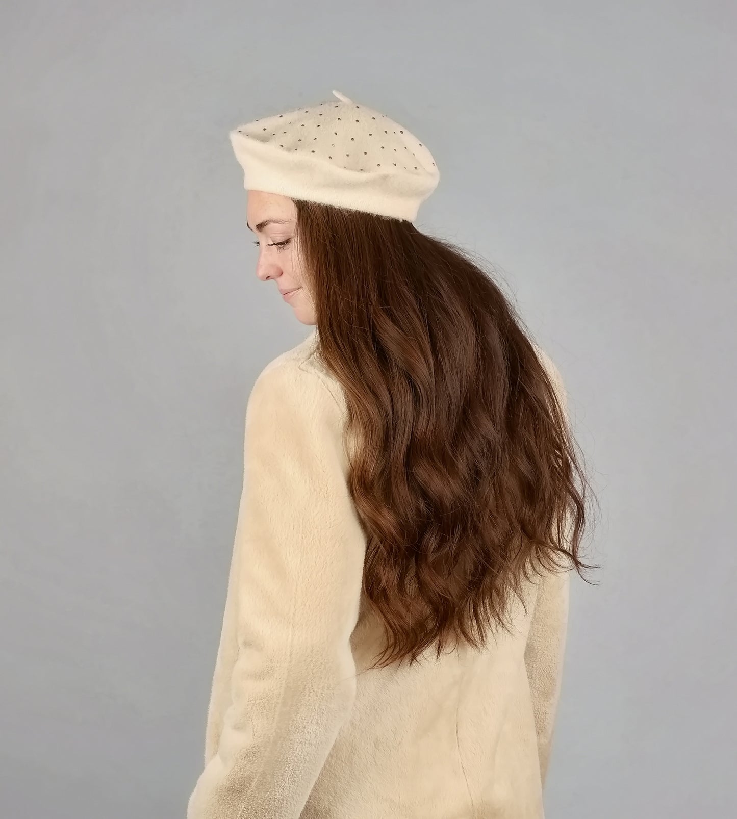 SPARKLE WOOL BLENDED BERET OR TAM HAT
