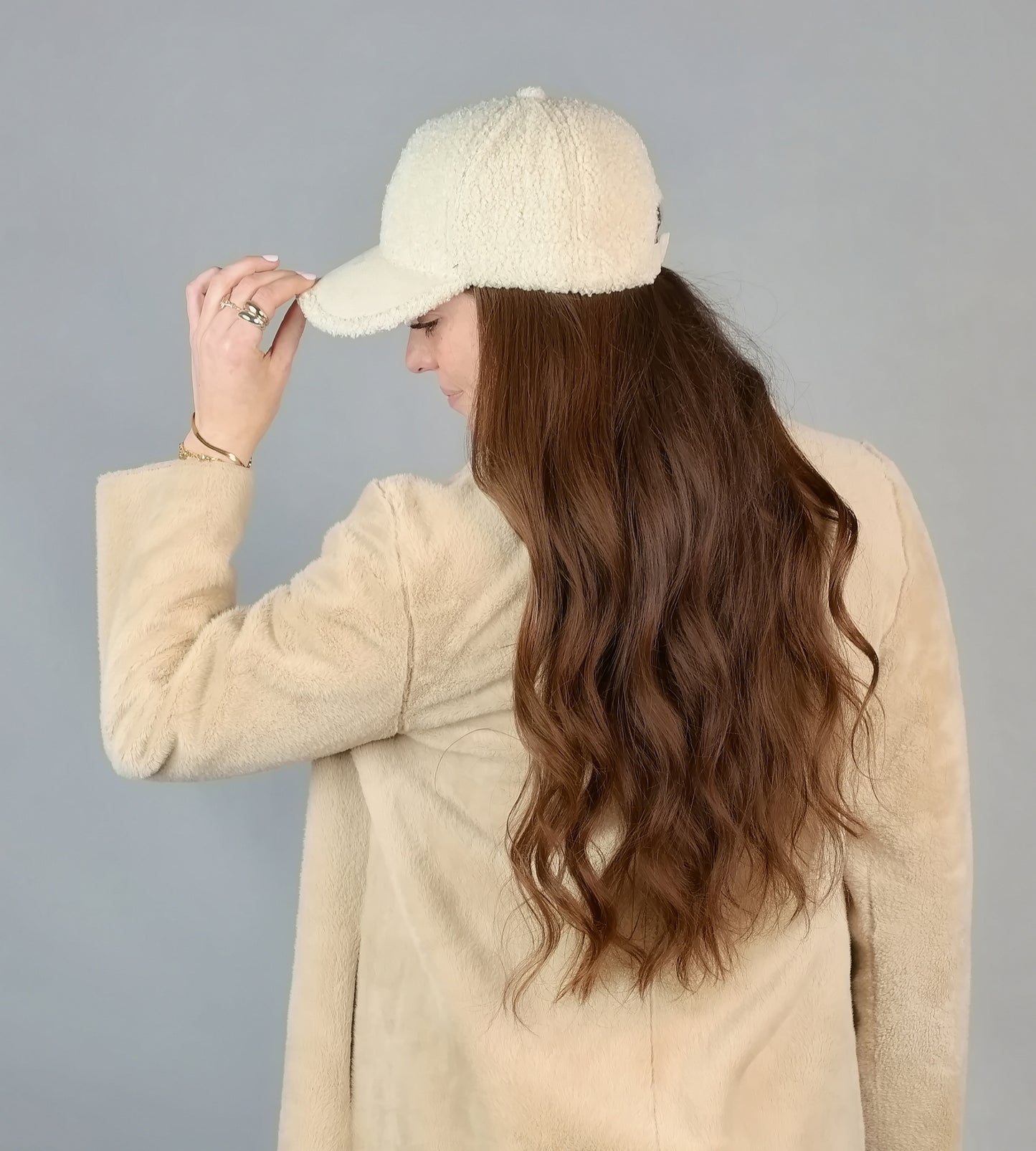 TEDDY BEAR BASEBALL SHERPA BASEBALL CAP