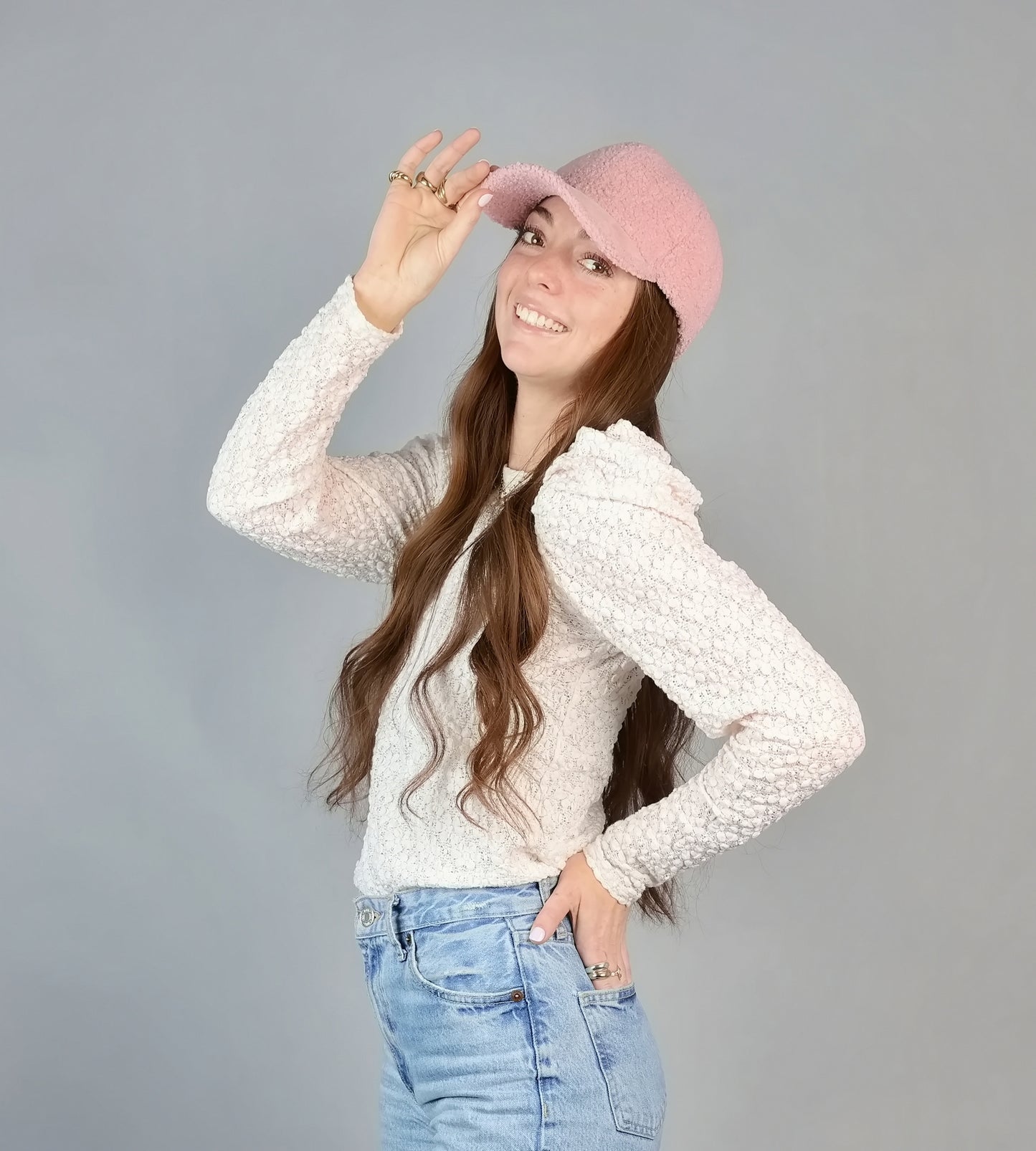 TEDDY BEAR BASEBALL SHERPA BASEBALL CAP