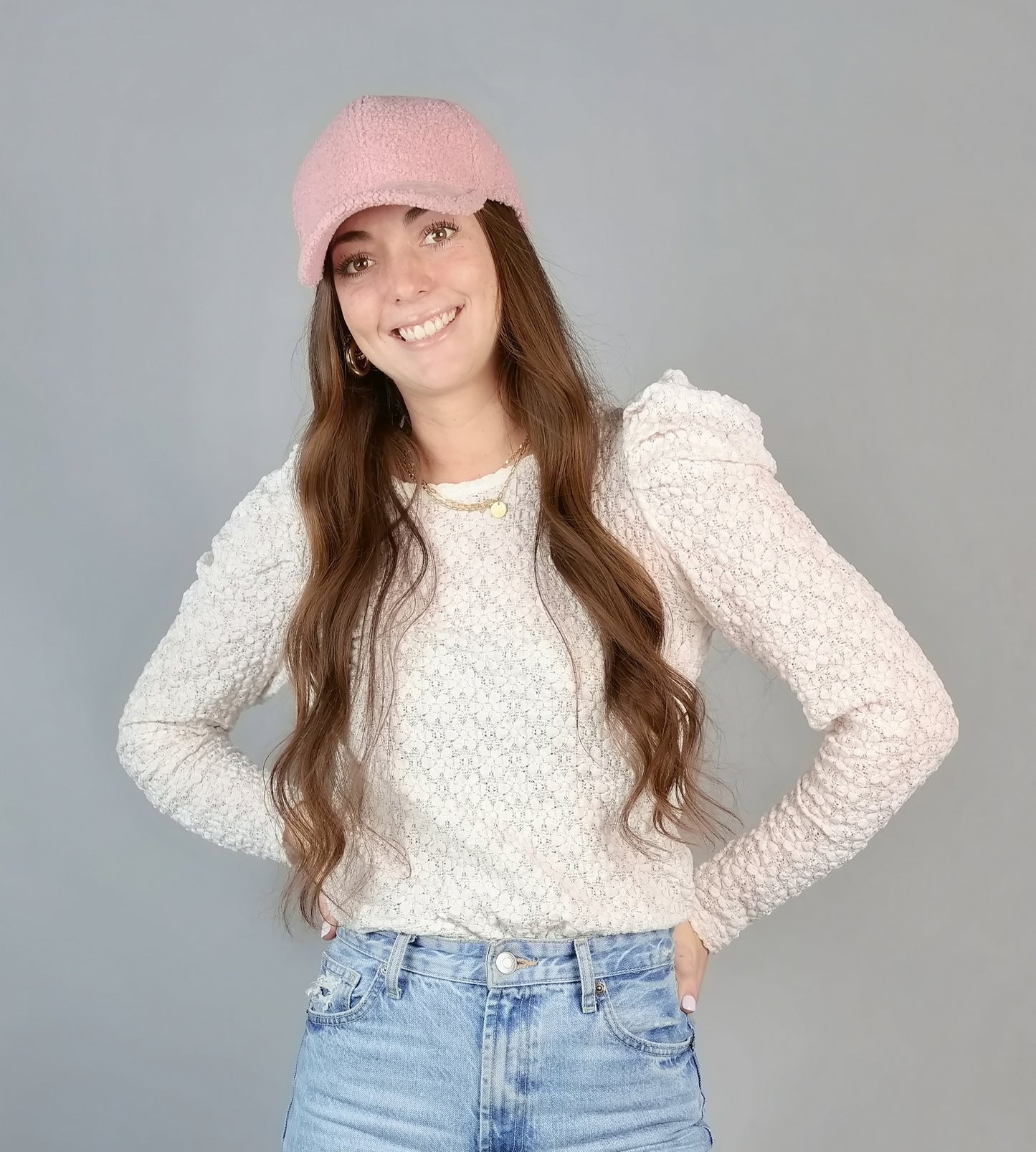 TEDDY BEAR BASEBALL SHERPA BASEBALL CAP