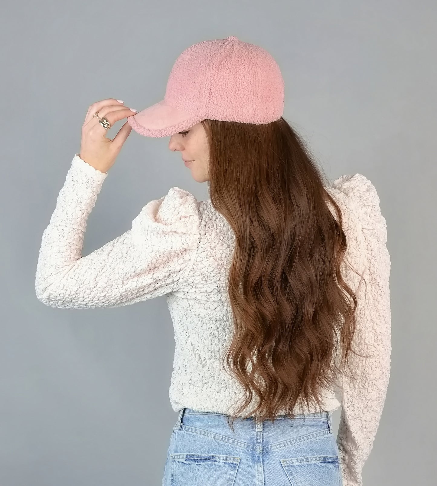 TEDDY BEAR BASEBALL SHERPA BASEBALL CAP