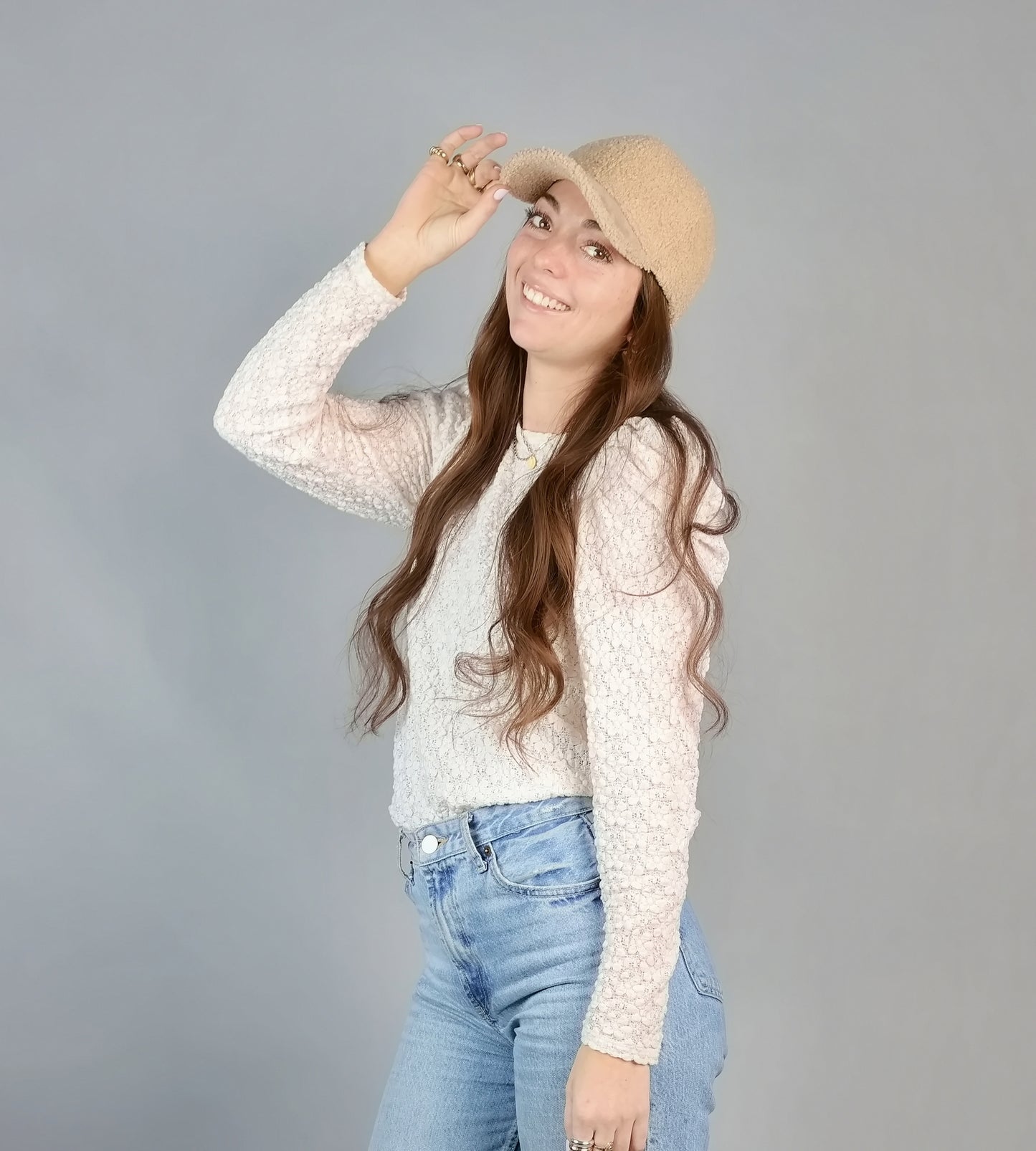 TEDDY BEAR BASEBALL SHERPA BASEBALL CAP
