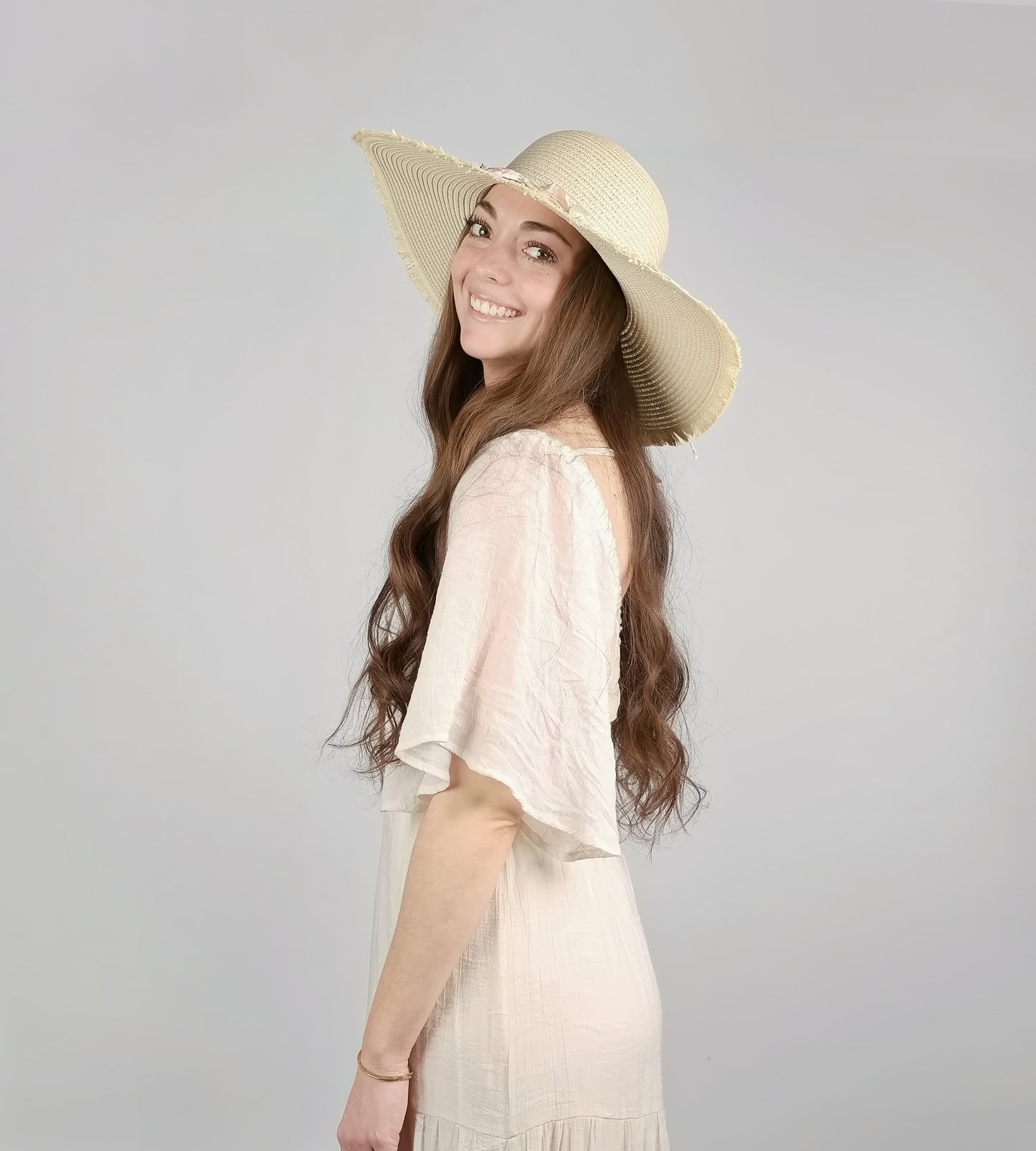FLOPPY SHELL TRIM SUMMER HAT
