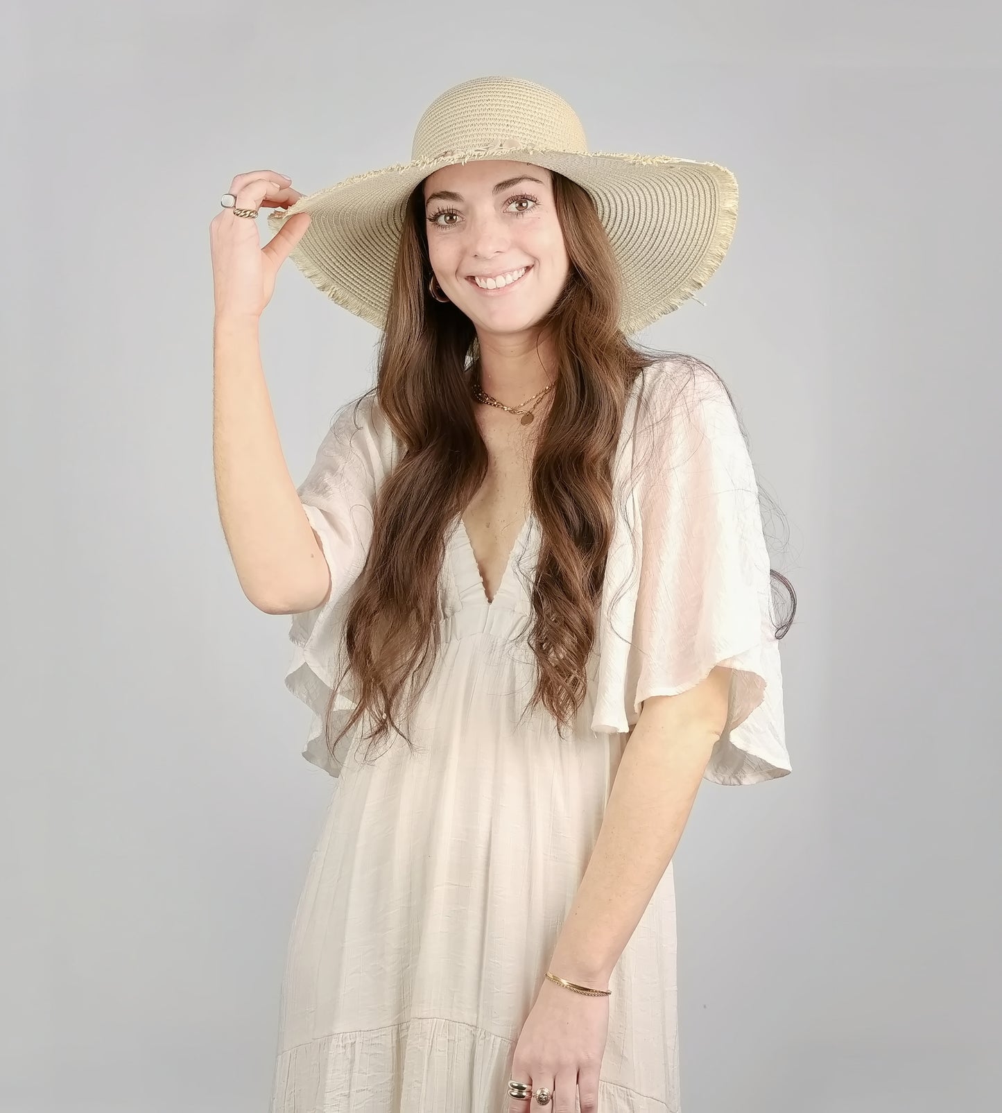 FLOPPY SHELL TRIM SUMMER HAT