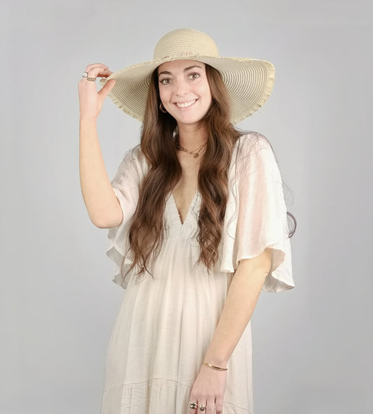 FLOPPY SHELL TRIM SUMMER HAT