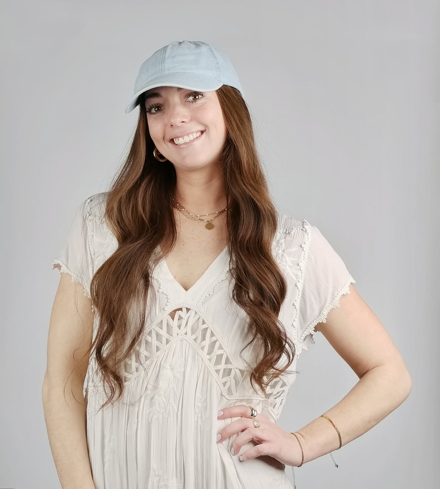 WASHED DENIM BASEBALL HAT