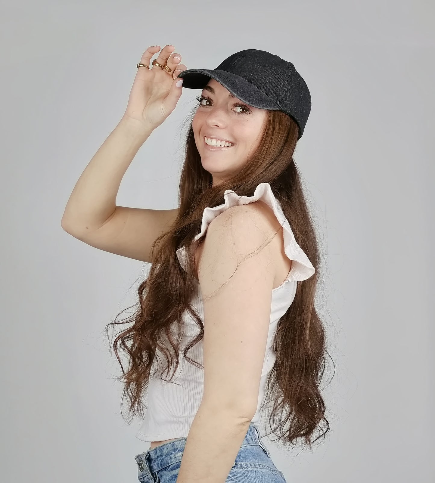 WASHED DENIM BASEBALL HAT