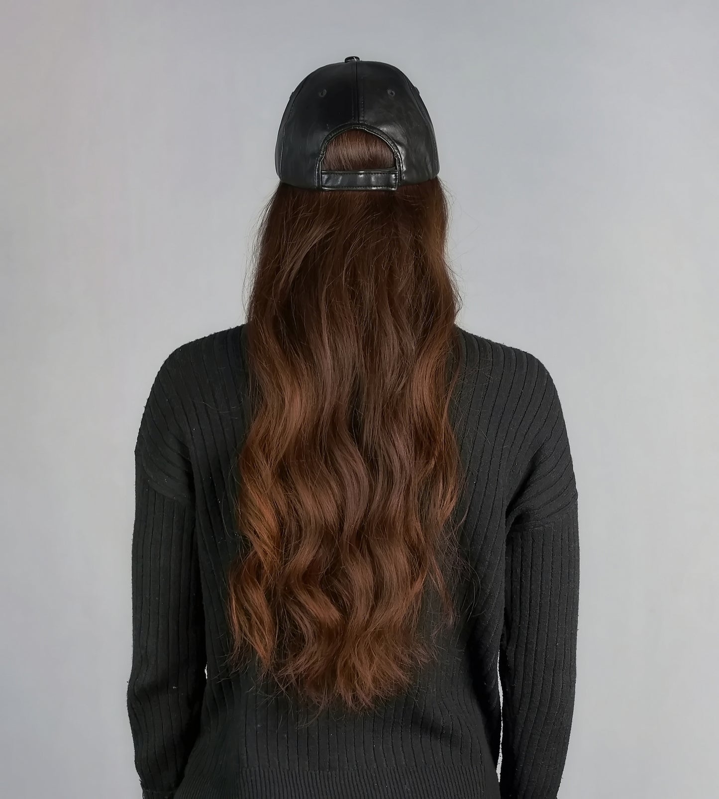 FAUX LEATHER BASEBALL HAT
