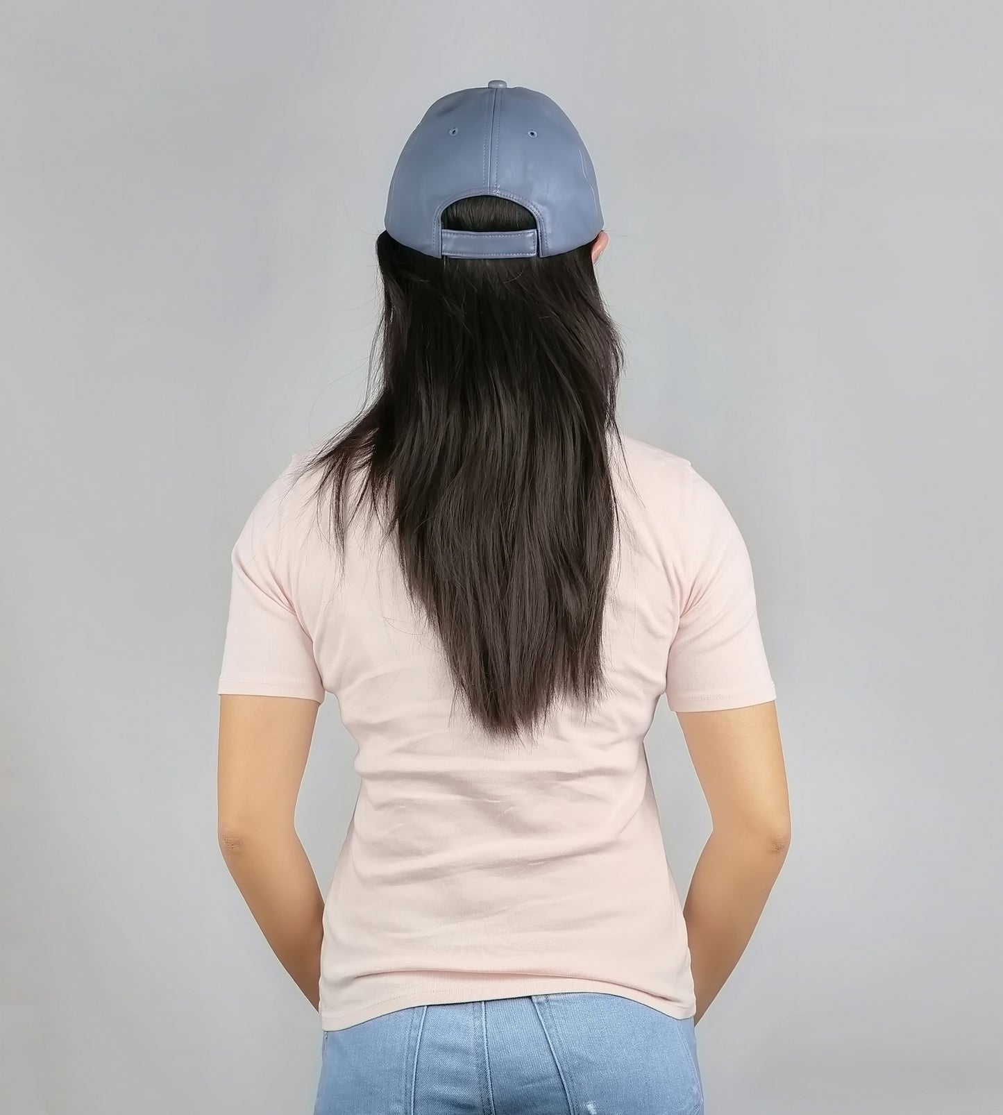 FAUX LEATHER BASEBALL HAT