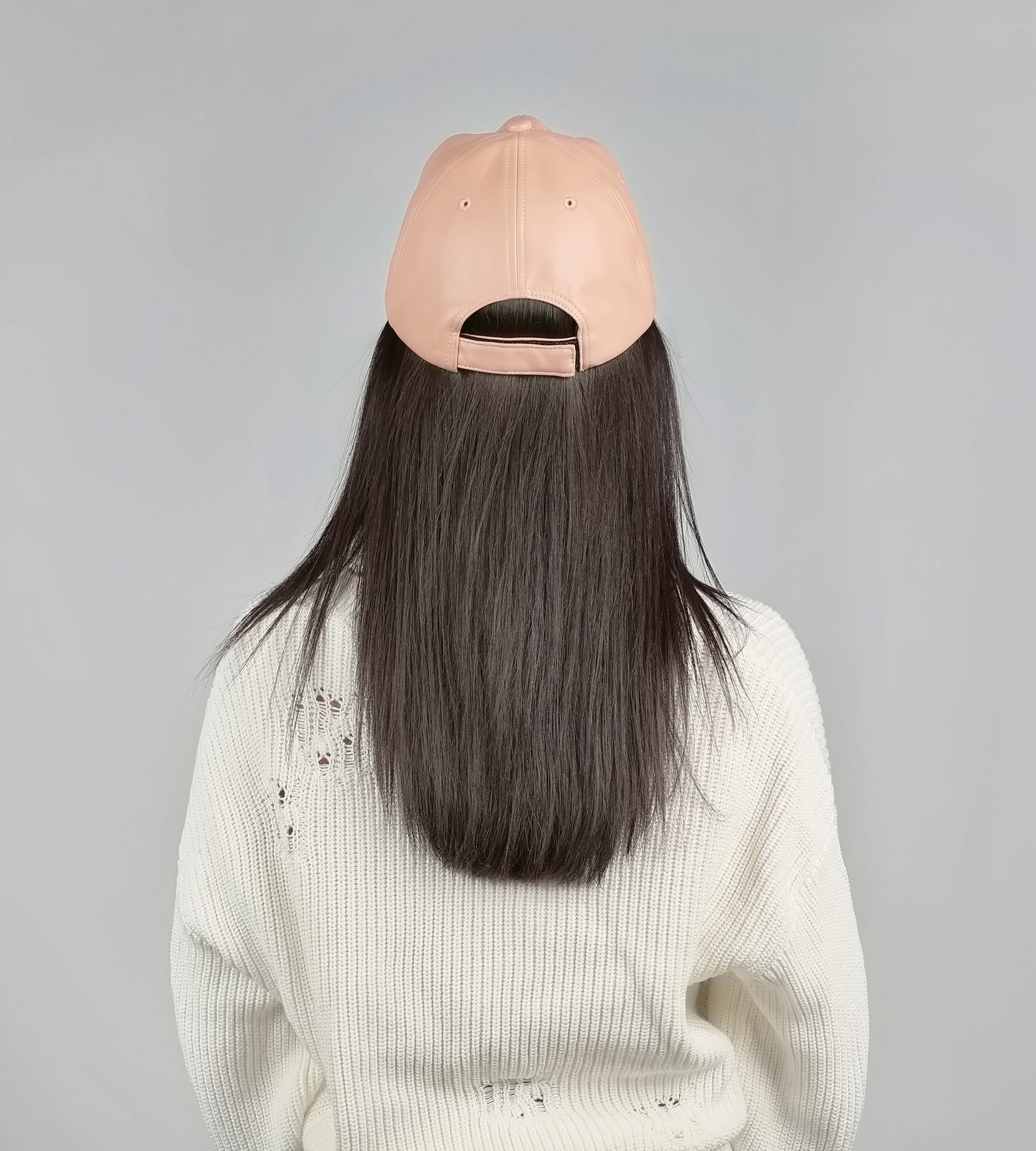 FAUX LEATHER BASEBALL HAT