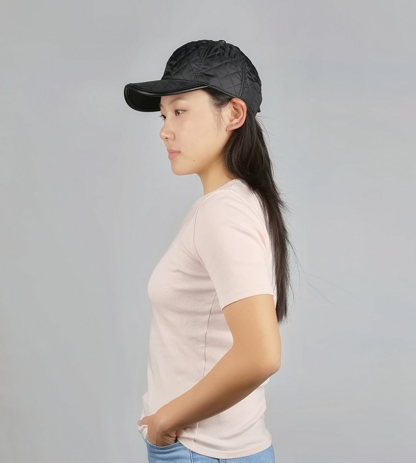 NYLON QUILTED BASEBALL HAT
