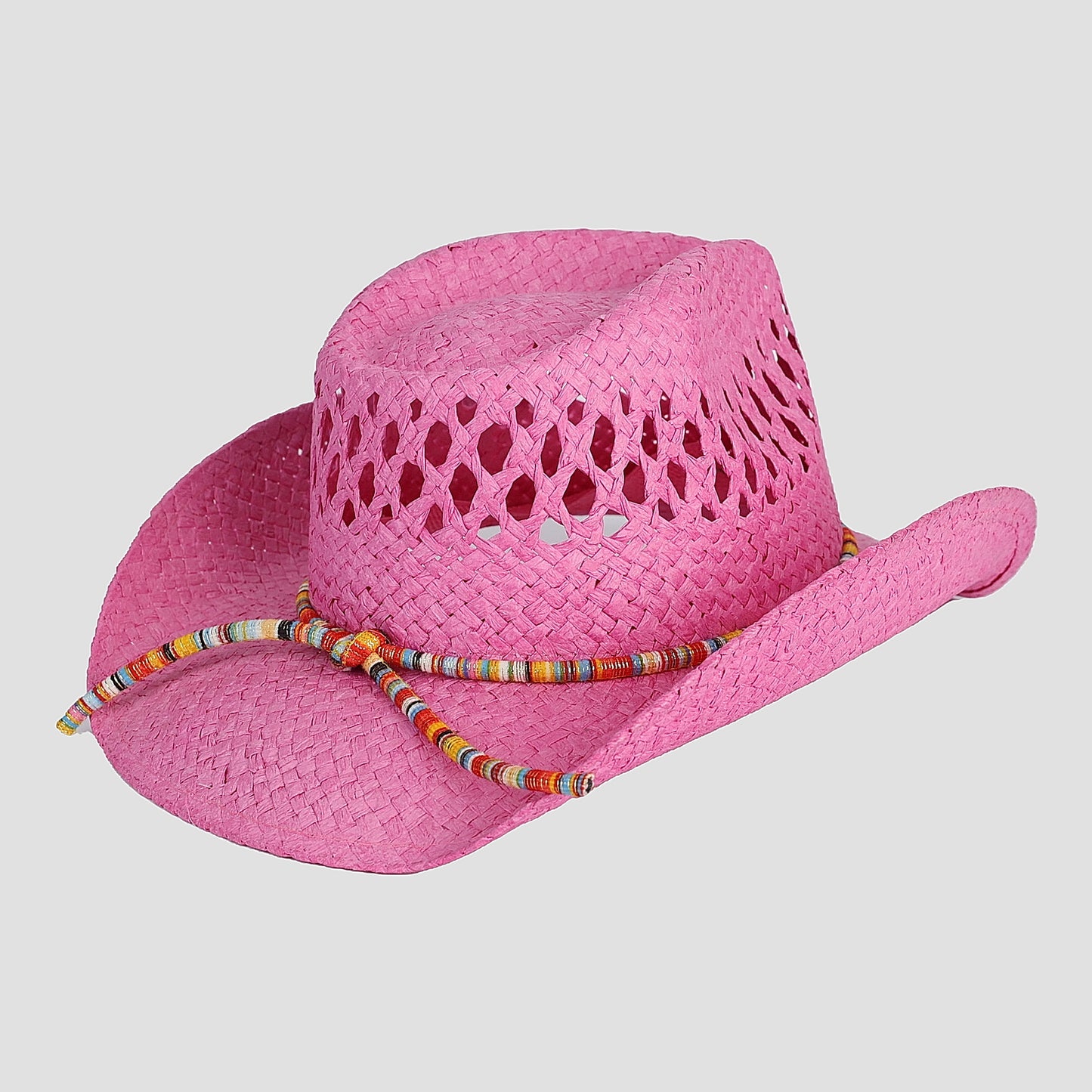 COLORFUL BAND OPEN WEAVE COWBOY