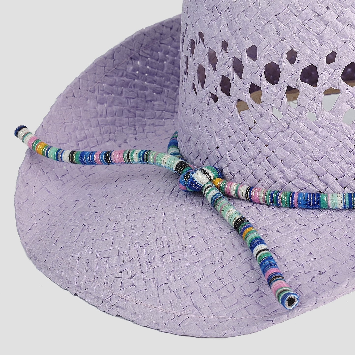 COLORFUL BAND OPEN WEAVE COWBOY
