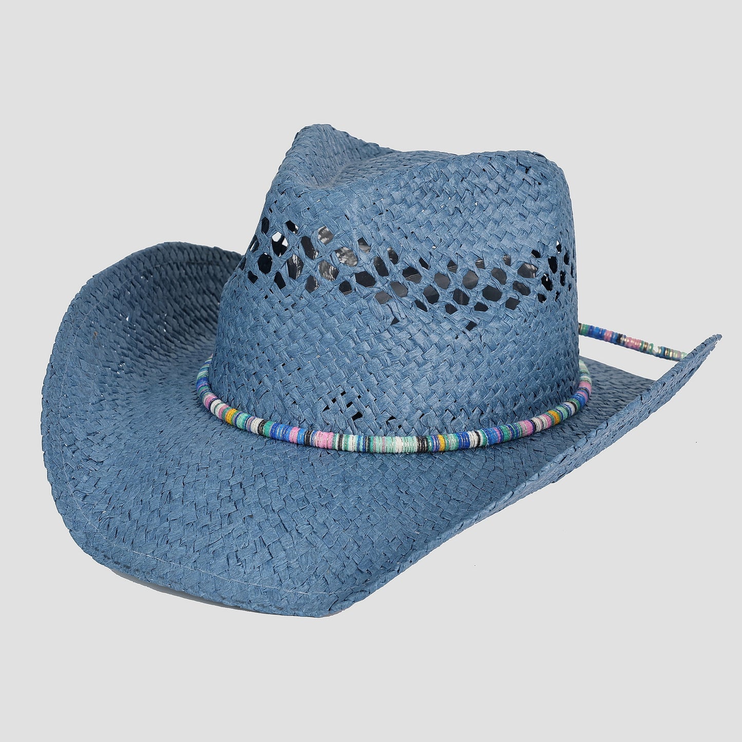 COLORFUL BAND OPEN WEAVE COWBOY