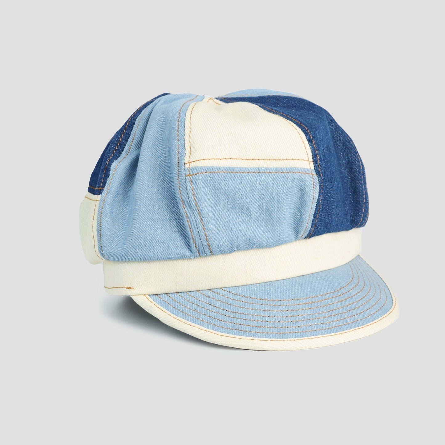PATCHWORK DENIM CABBY
