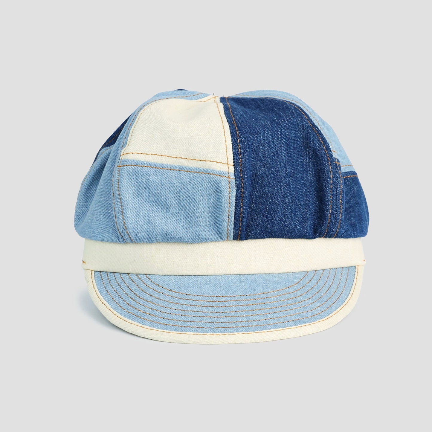 PATCHWORK DENIM CABBY