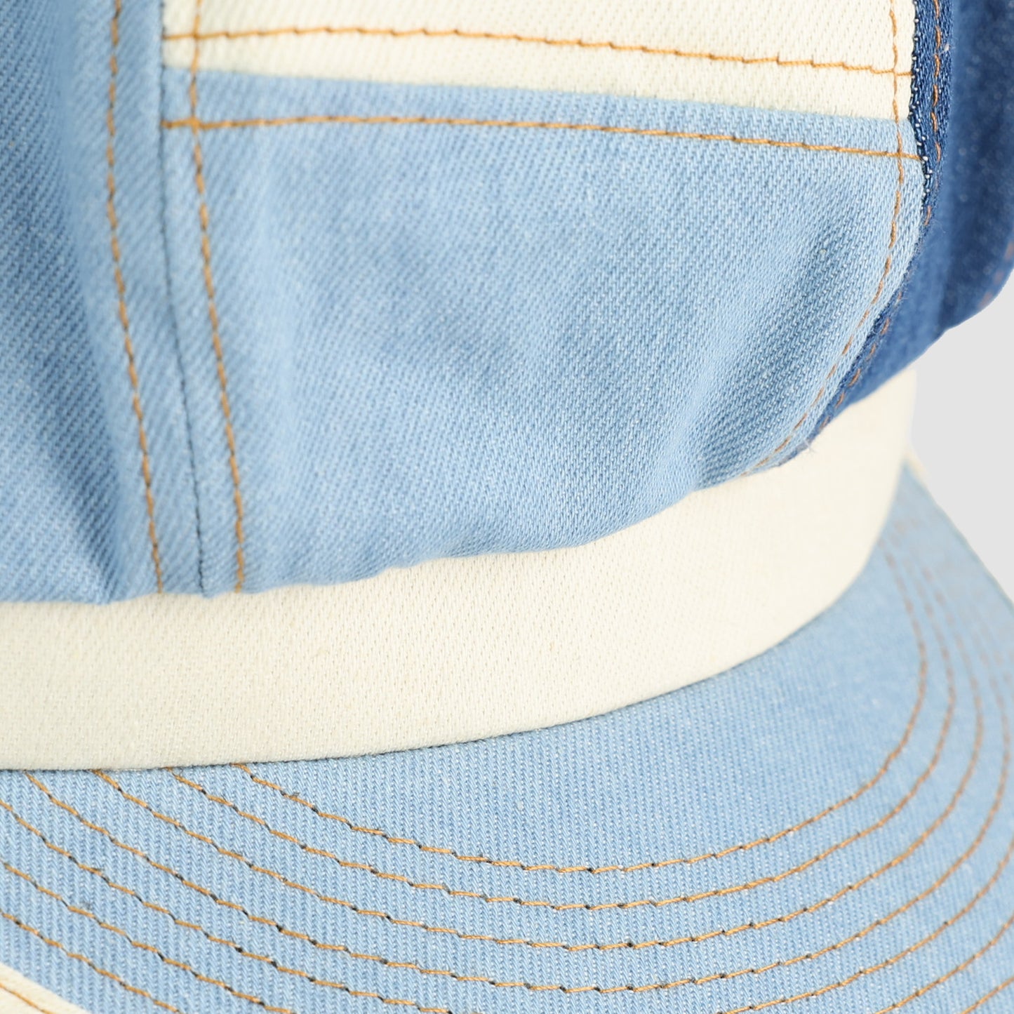 PATCHWORK DENIM CABBY