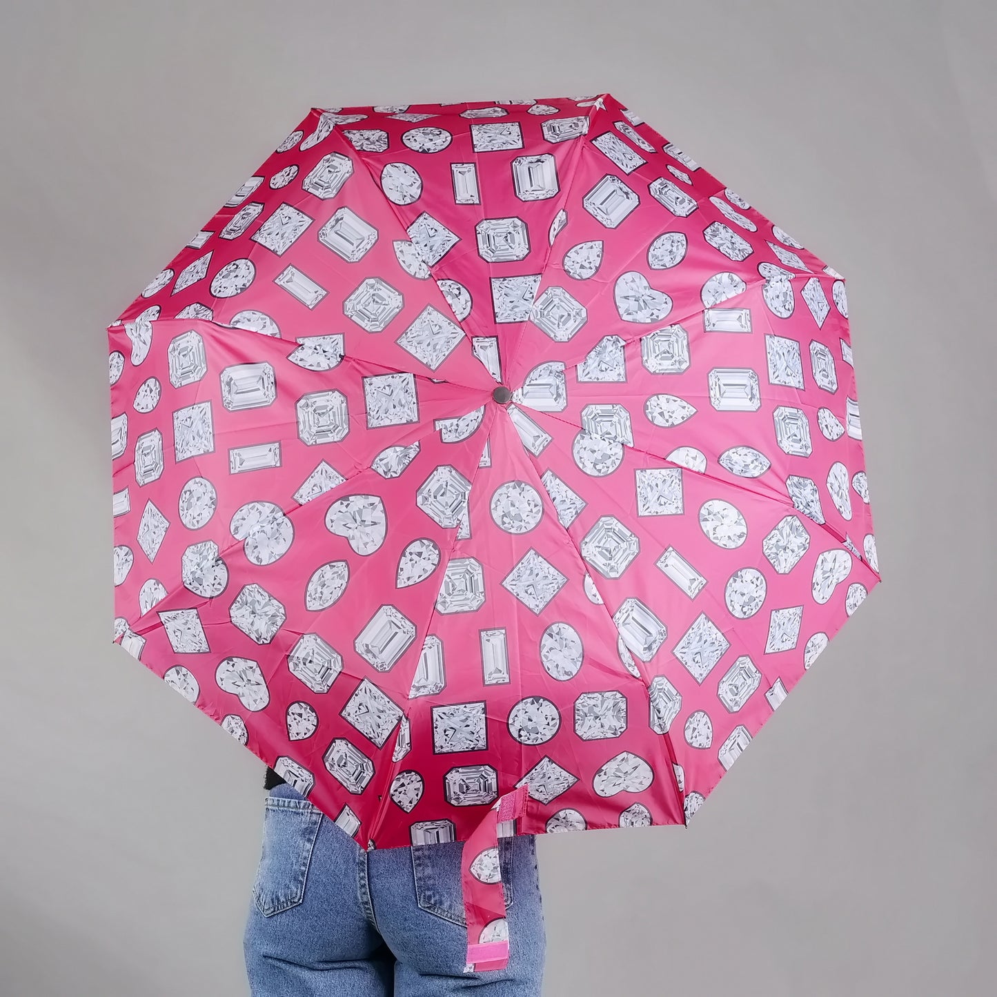 RAINING DIAMONDS FOLDABLE UMBRELLA