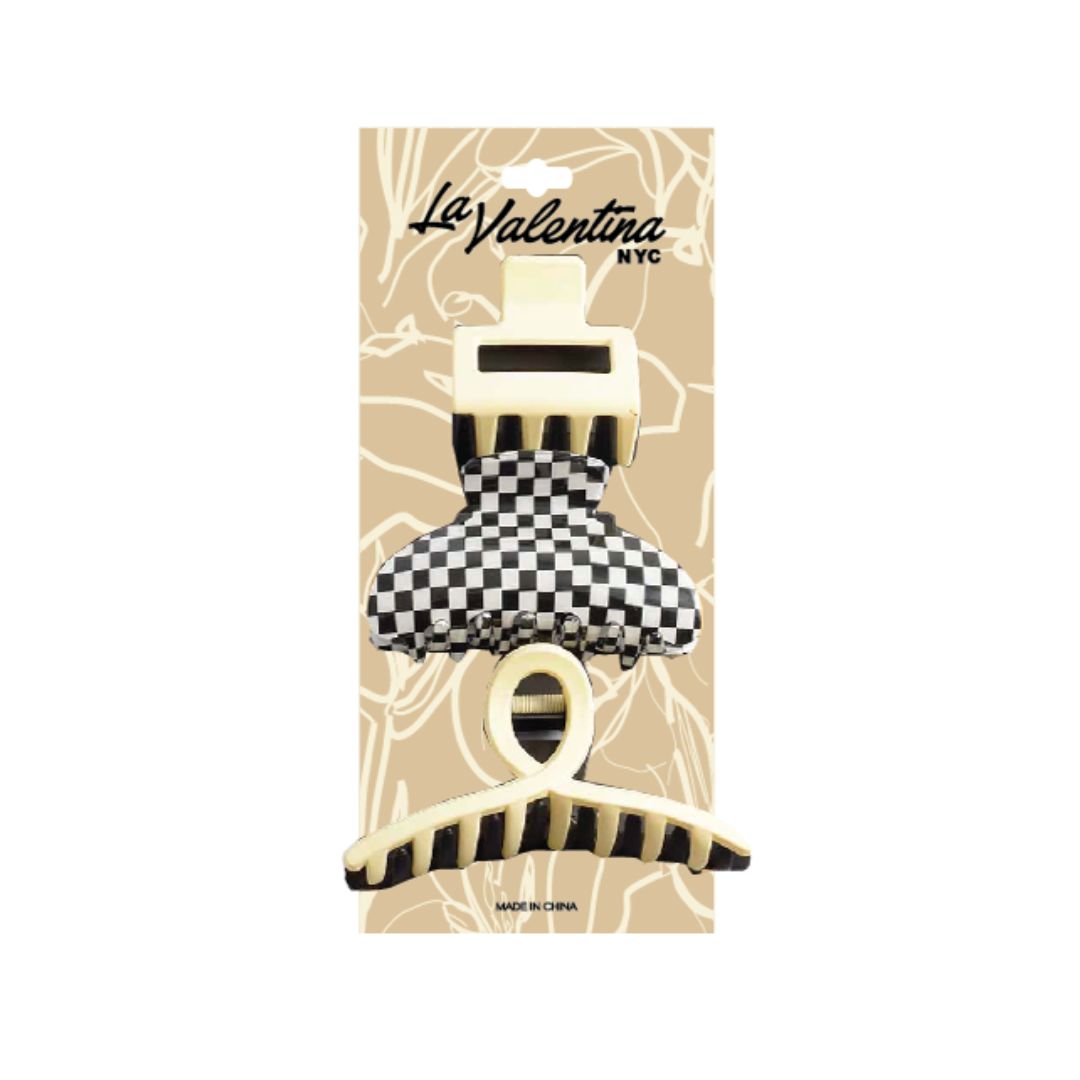CHESS CLAW 3pk HAIR CLIP SET