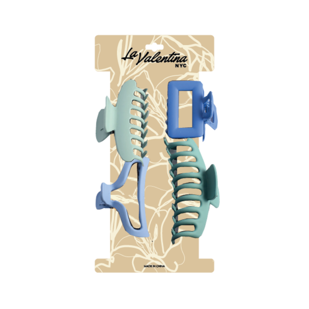 CHESS 4pk HAIR CLAW SET