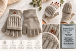 Busbee Style Cable Knit Pop Top Mittens