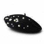Embellished Wool Beret