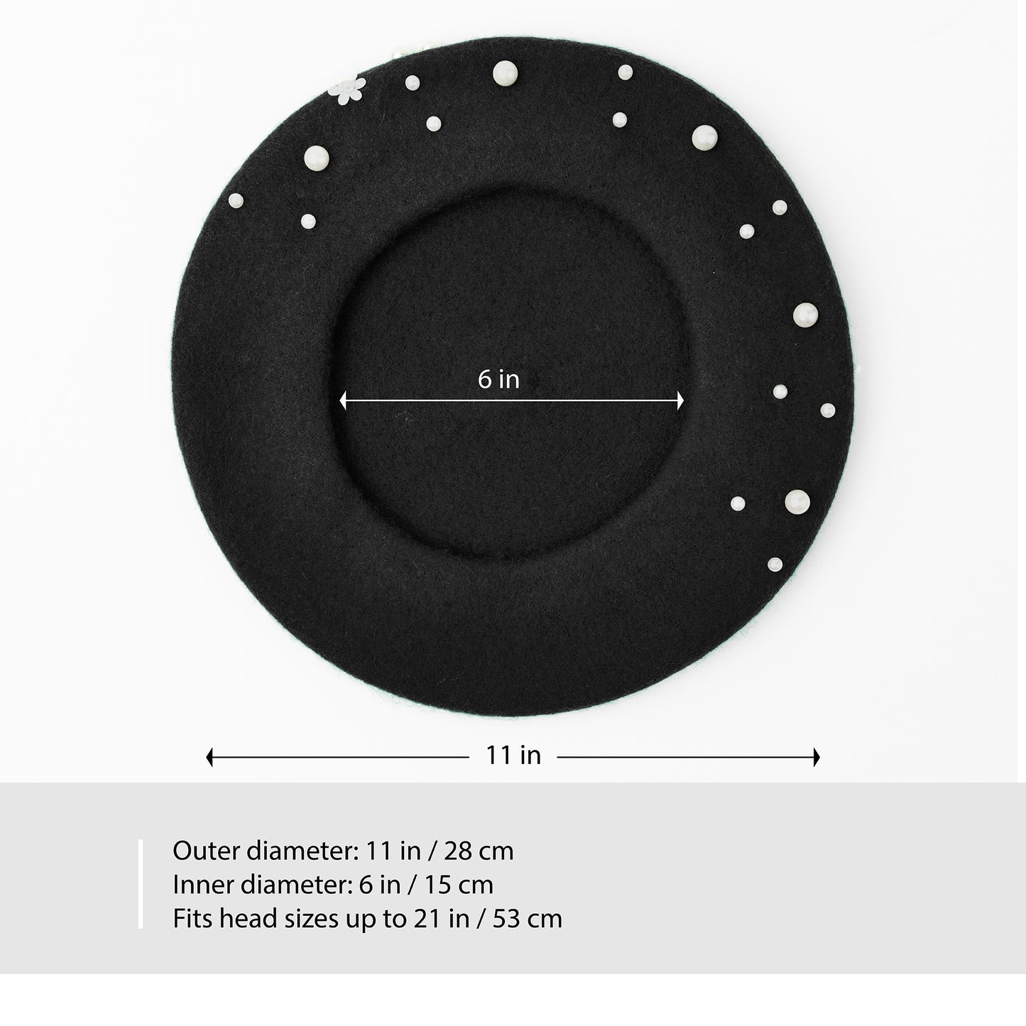 Embellished Wool Beret