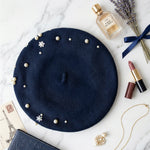 Embellished Wool Beret