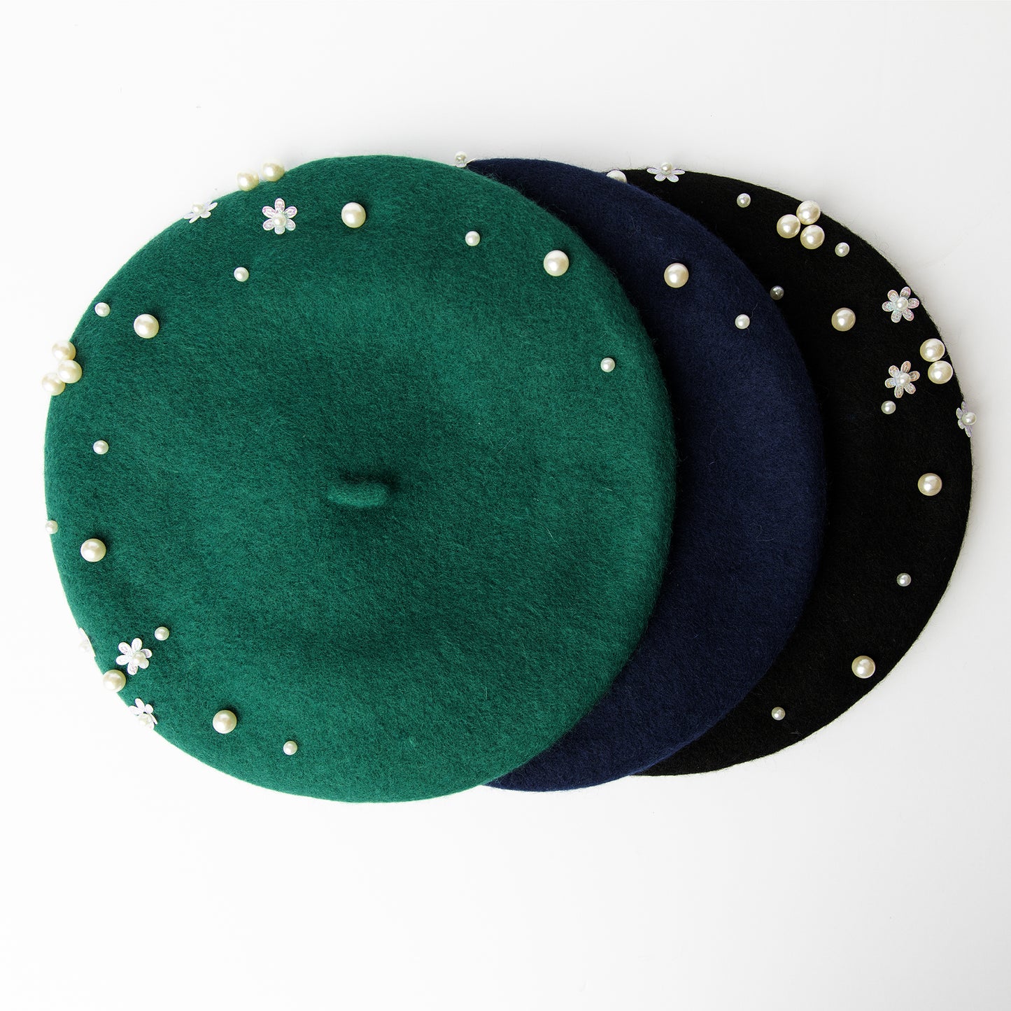 Embellished Wool Beret
