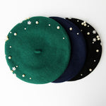Embellished Wool Beret