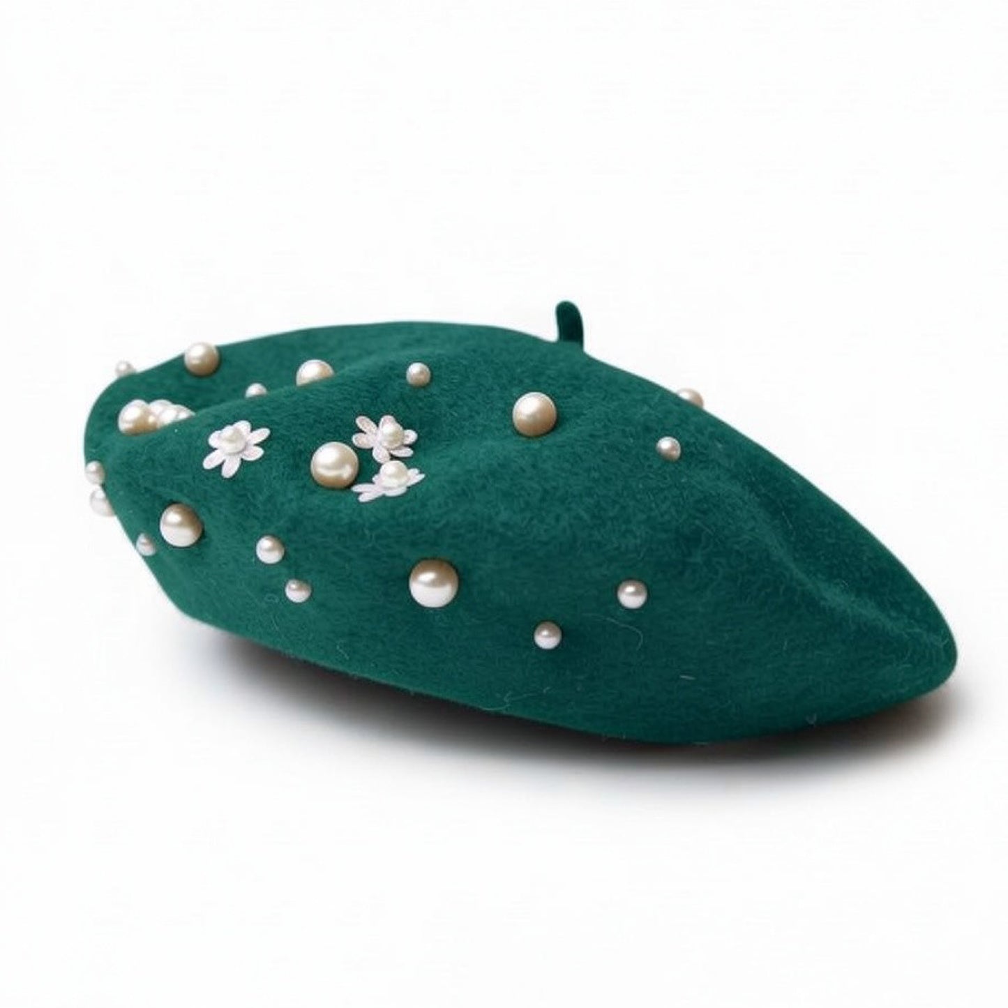 Embellished Wool Beret
