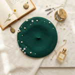 Embellished Wool Beret