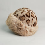 Faux Fur Leopard Bucket Hat