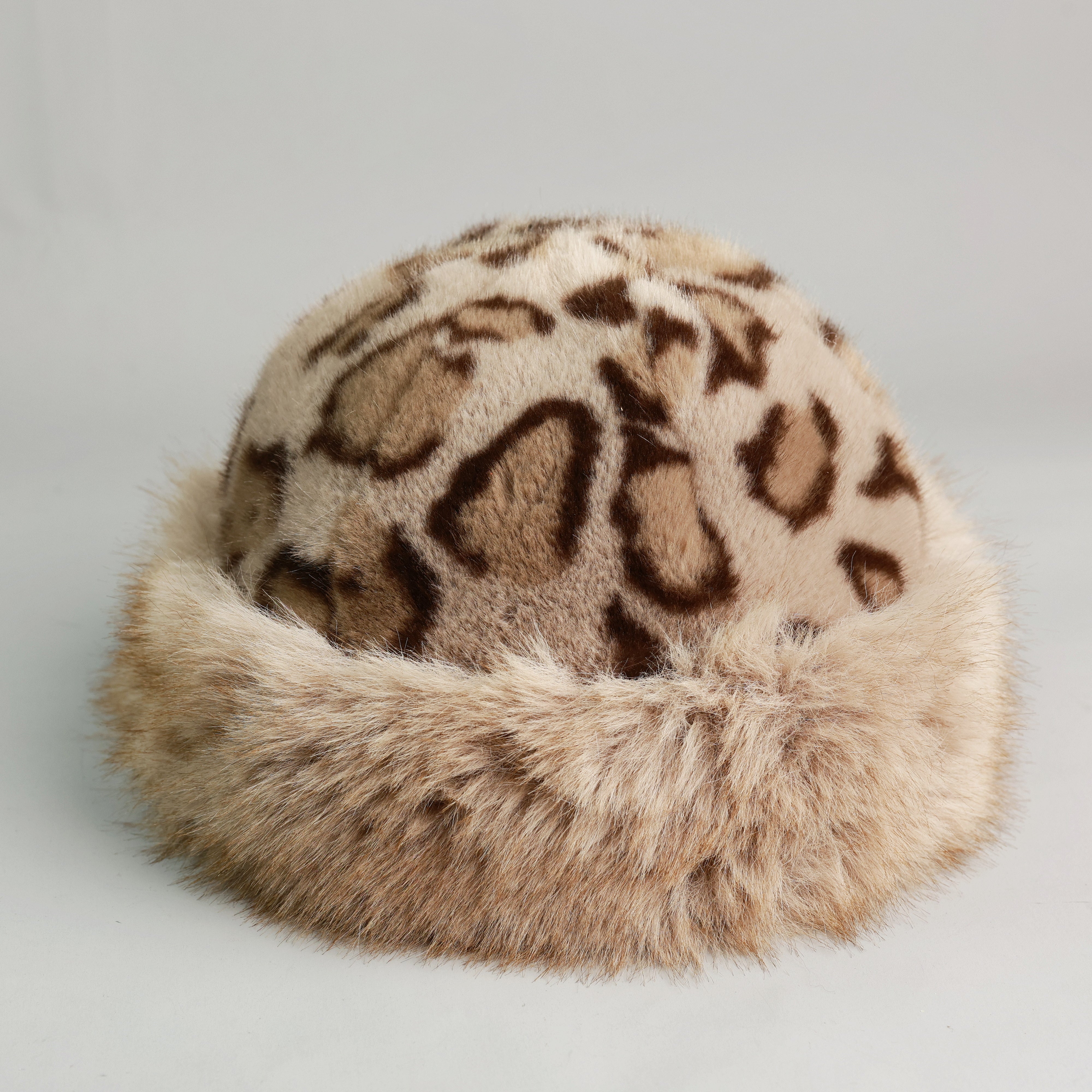 Faux Fur Leopard Bucket Hat – LaValentinanyc.com