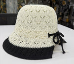 Woven 2-Tone Crochet Bucket Hat