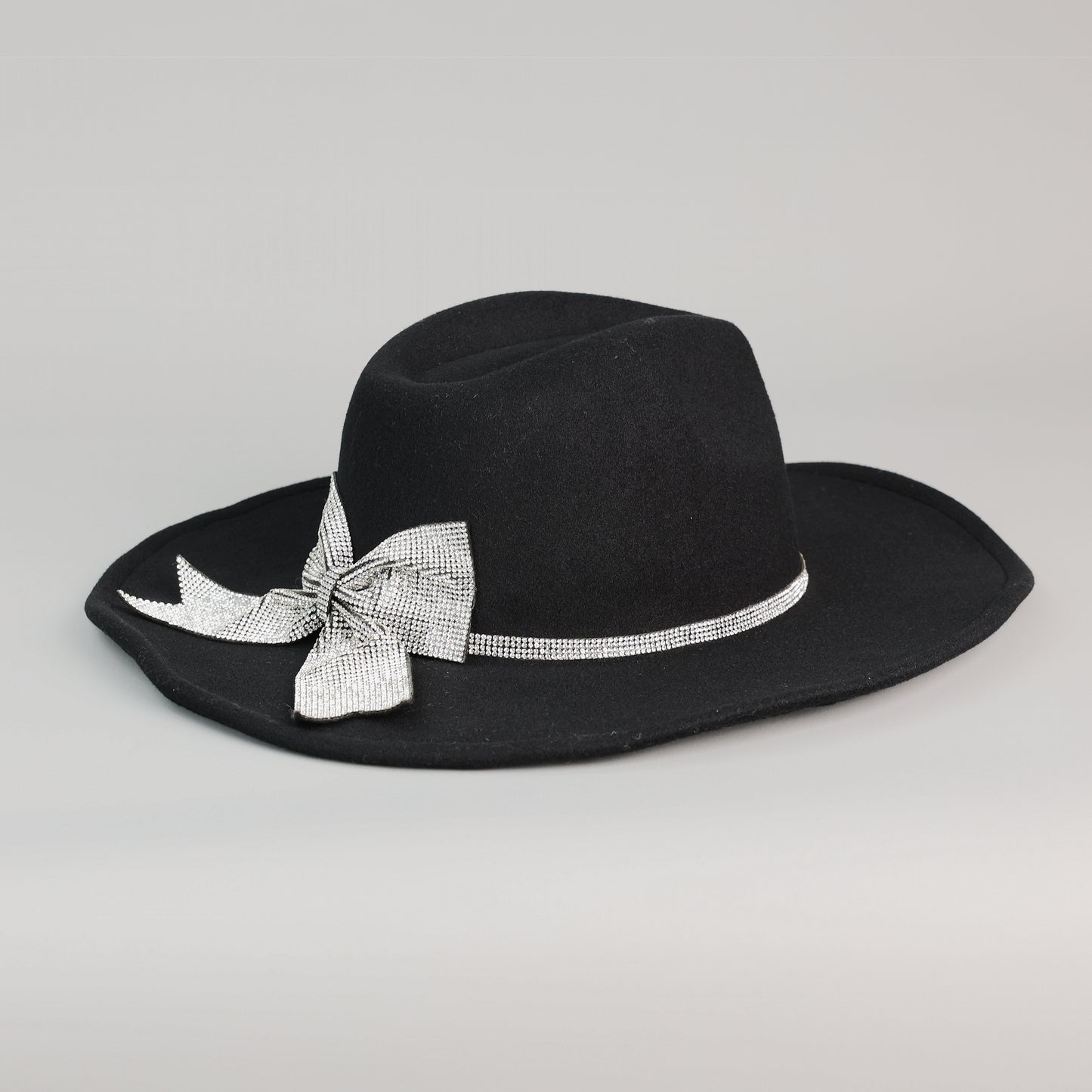 RHINESTONE BOW WESTERN HAT