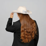 RHINESTONE BOW WESTERN HAT