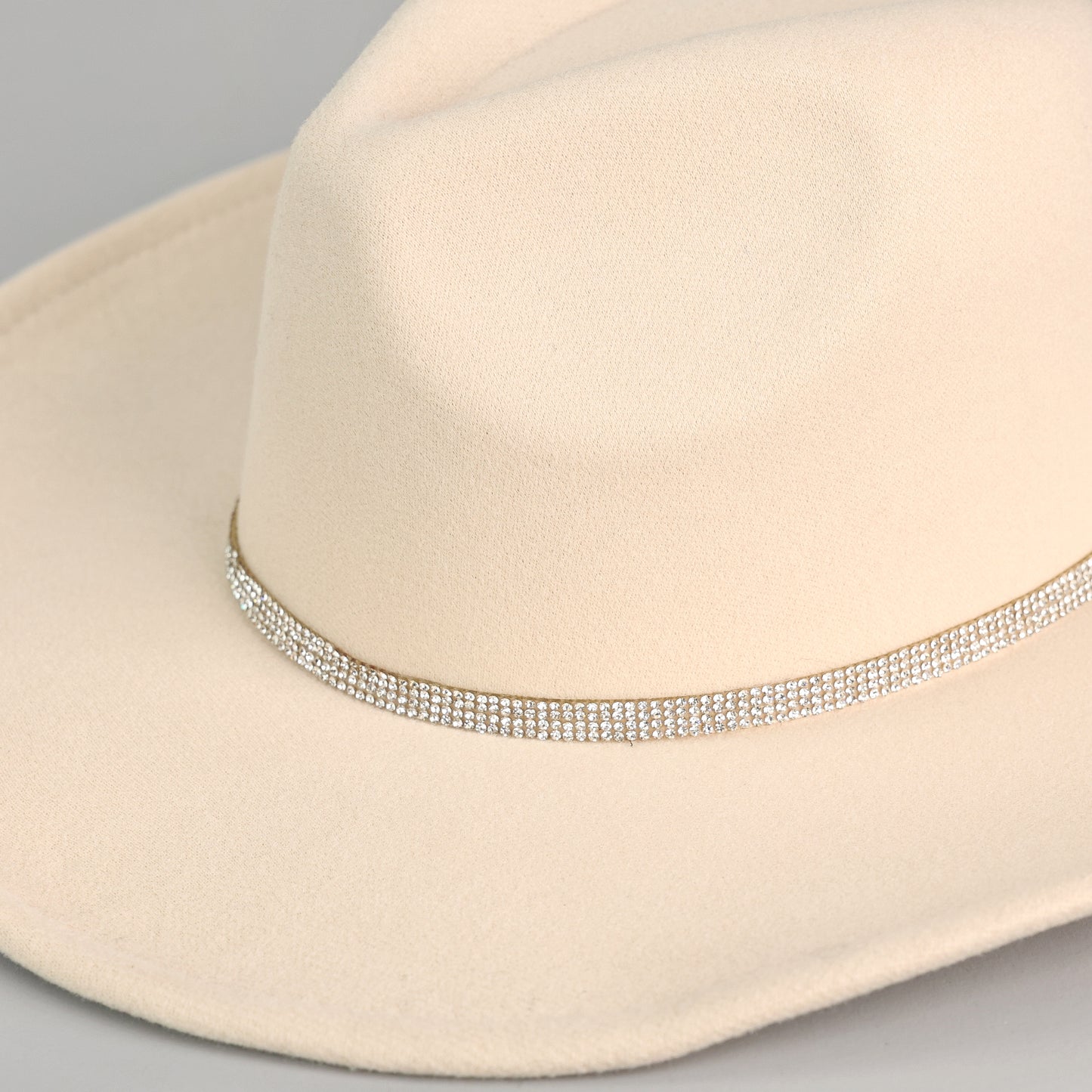 RHINESTONE BOW WESTERN HAT