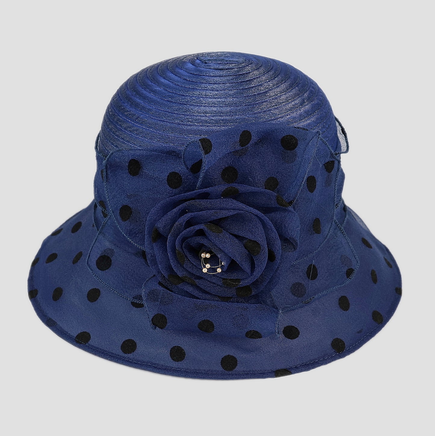 POLKA DOT CHURCH DERBY HAT