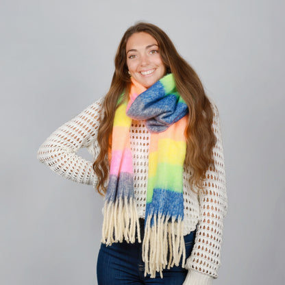 NORTHERN LIGHTS AND NEON NIGHTS SCARF