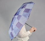 DEMIN PATCHWORK FOLDABLE UMBRELLA