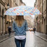 Seaworld Print with Lobster Keychain Umbrella