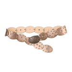 WESTERN WIDE DISC BELT - BRONZE